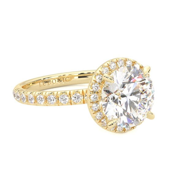 The Tender Riddle Moissanite Engagement Ring Yellow Gold size 8.5 - Picture 8 of 17